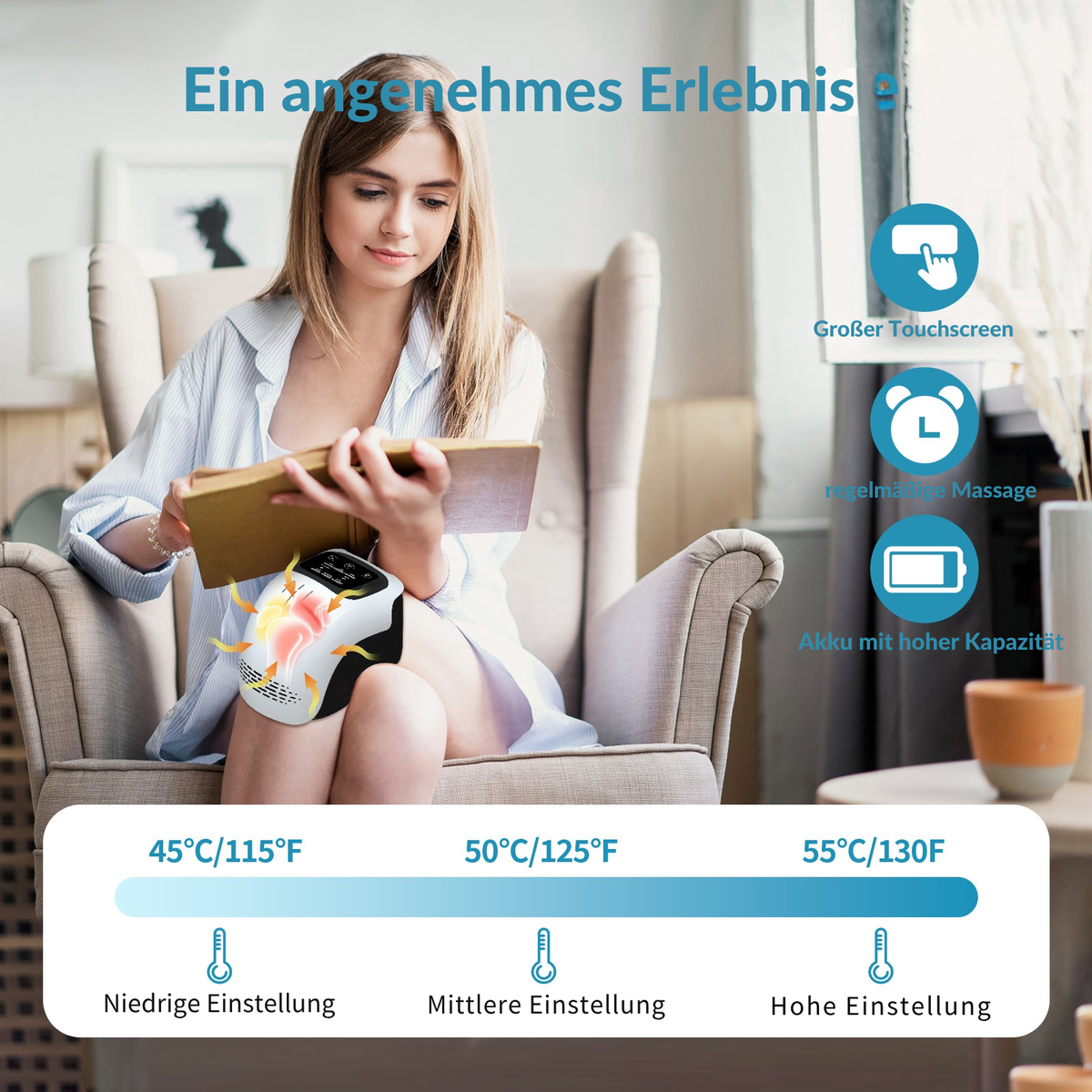 KineoFlex im Einsatz – angenehme Wärme in drei Stufen